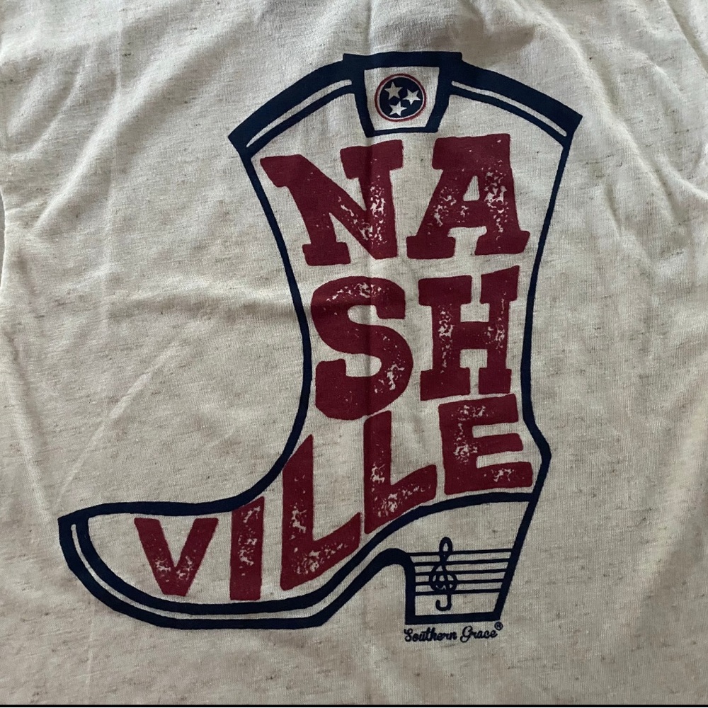 NWT Southern Grace Nashville Bow Tie Back Tee Shirt - Picture 3 of 3